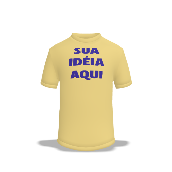 Camiseta Lisa Sua Ideia